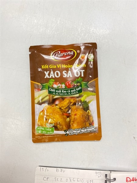 Xốt Xào Sả Ớt Barona