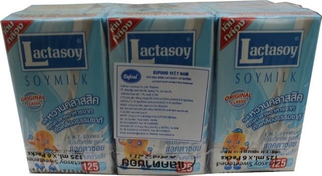 Sữa Đậu Nành Có Đường Lactasoy 125ml/豆乳
