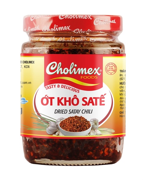 Ớt Khô Sate Thủy Tinh Cholimex 100gr