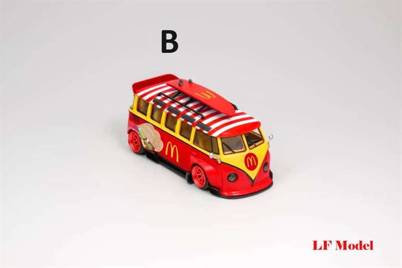 Pre-Order) 1:64 Diecast Model VW T1 Kombi McDonald's *Red Rims*