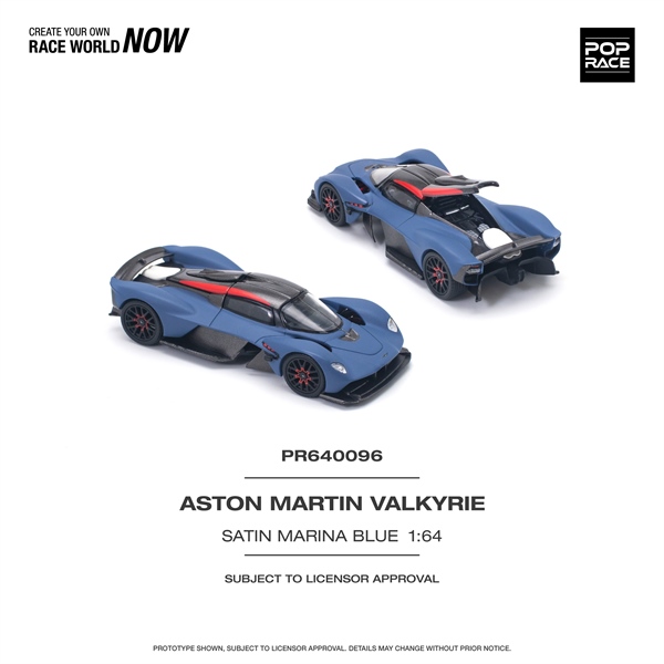 [SGTVN] Pop Race PR640096 ASTON MARTIN VALKYRIE SATIN MARINA XANH