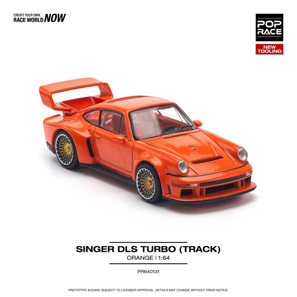 [SGTVN] PopRace Diecast #PR640131 SINGER DLS TURBO (TRACK) ORANGE