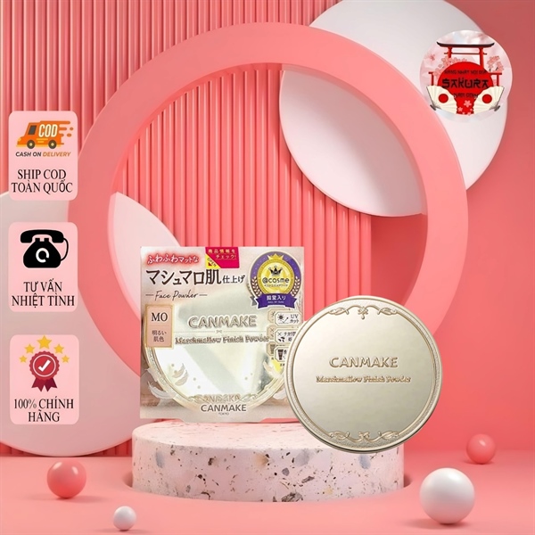 Phấn Canmake Secret Beauty Powder MO (sáng tự nhiên,phù hợp với da trắng hoặc trung tính)