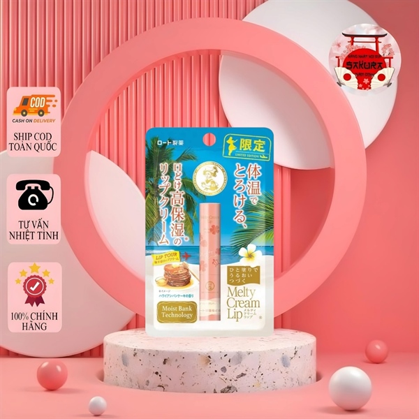 Son dưỡng môi chống nắng Melty Cream Lip 2.4g Hương Mật Ong