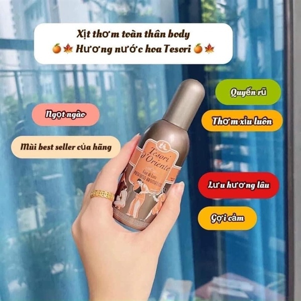 XỊT THƠM BODY TESORI