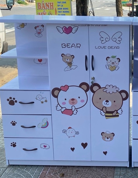 Tủ bé 2 cánh kệ HB