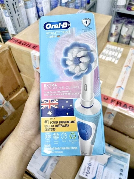 Extra Sensitive Clean - Bàn chải điện cho người lớn Oral-B Vitality Plus