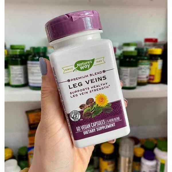 Hỗ Trợ Điều Trị Giãn Tĩnh Mạch Leg Veins 60 Viên - Mỹ (02/2027)