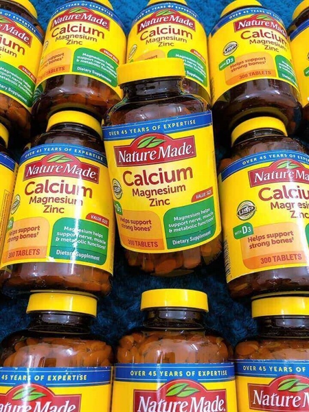 Viên uống bổ sung Calci - Magne - ZinC Nature Made 300v ( date 10/28)