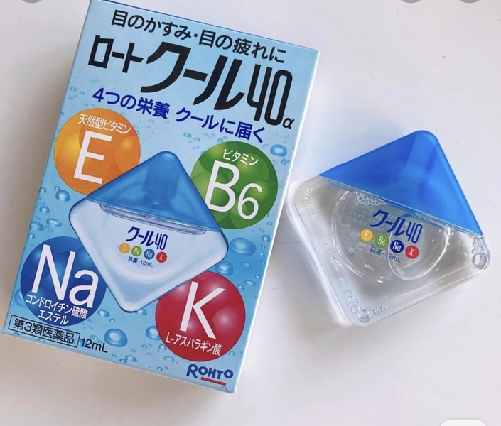 Nước Nhỏ Mắt Rohto Vita 40 Nhật Bản 12ml (Xanh The Mát) 3/2026