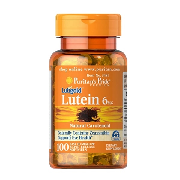 Thuốc Bổ Mắt Puritan'S Pride Lutigold Lutein 6 Mg 200 vien( date 6/27)
