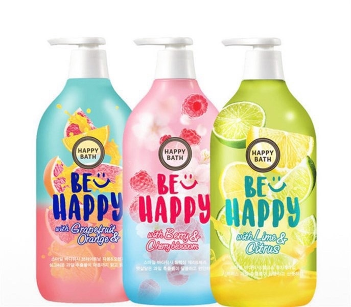 Sữa Tắm Happy Bath Be Happy With Lime & Citrus 900ml - Vàng