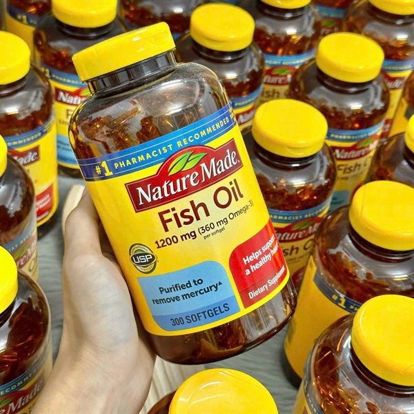 Dầu cá Nature Made Fish Oil 1200 Mg, 300 Viên(Date 7/2028)