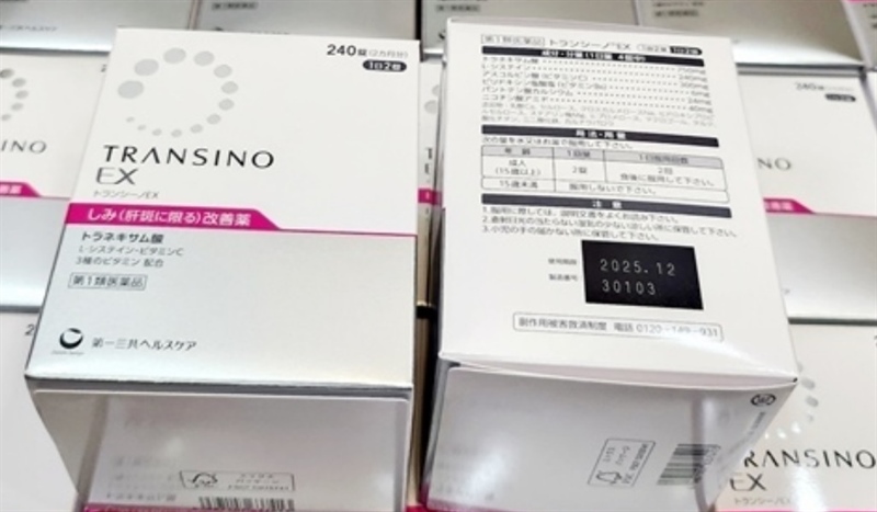 Viên uống trị nám Transino 240viên ( mẫu mới date 10/27)