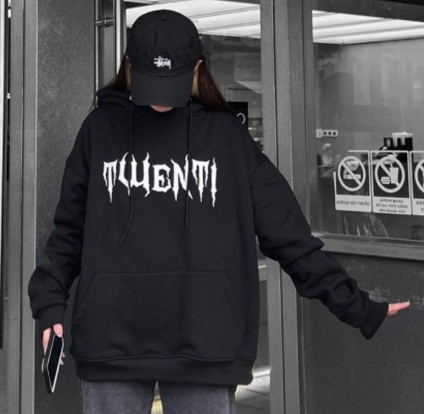 HOODIE TWENTI ĐẦU LÂU - ĐEN - 2