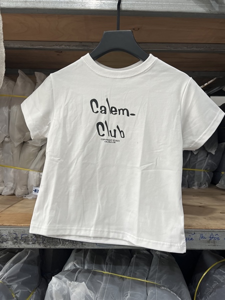 BABY TEE IN CALEM VER 01 - TRẮNG - M