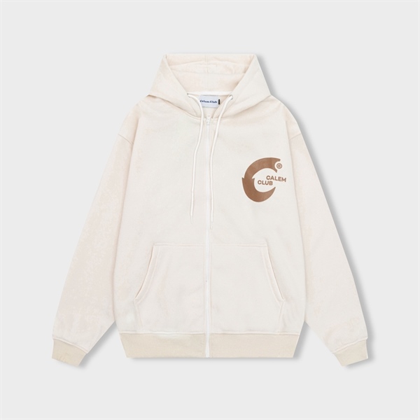 HOODIE ZIP CALEM BIG C - XANH ĐEN - M