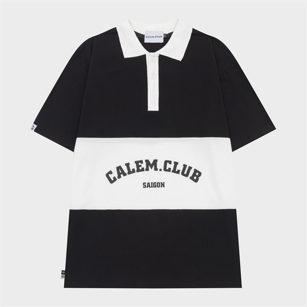 POLO CALEM SAIGON - ĐEN SỌC TRẮNG - M