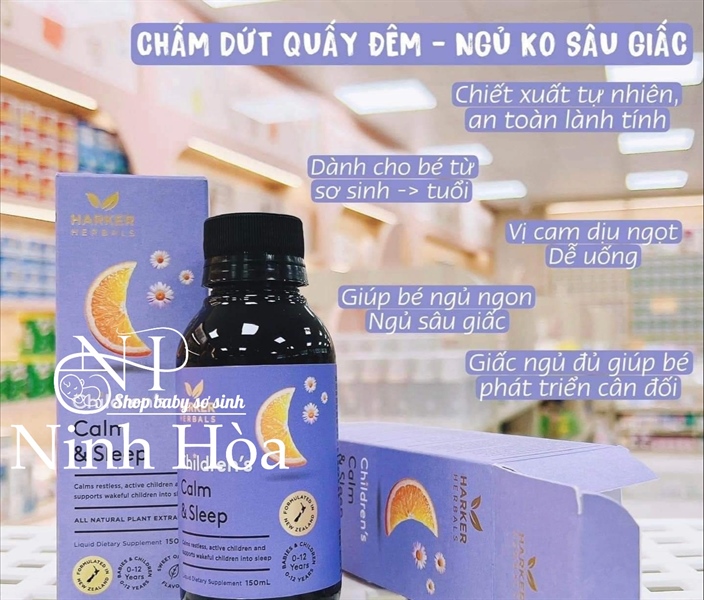 HARKER NGỦ NGON CALM & SLEEP DÀNH CHO BÉ TỪ SƠ SINH