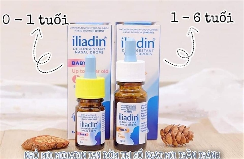 THUỐC NHỎ MŨI ILADIN 1-6 TUỔI