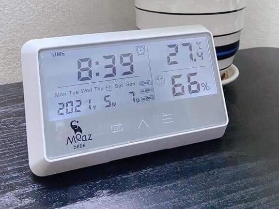 MOAZ BEBE NHIỆT KẾ ĐO NHIỆT ĐỘ VÀ ĐỘ ẨM PHÒNG MB027-BẢO HÀNH 1 NĂM