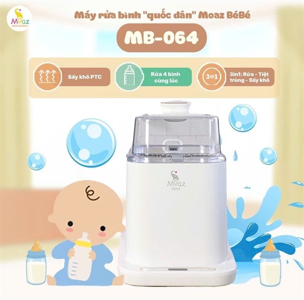 MÁY RỬA BÌNH SỮA , TIỆT TRÙNG, SẤY KHÔ MOAZ 064