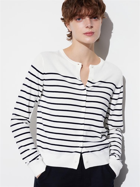 Áo Cardigan Uniqlo kẻ sọc chống UV Japan