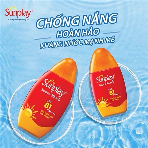 KEM CHỐNG NẮNG SUNPLAY SUPER BLOCK SPF 81PA+++ 70G