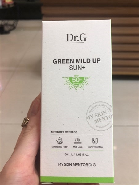 KEM CHỐNG NẮNG DR.G XANH LÁ cho da nhạy cảm