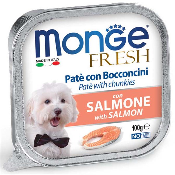 Pate Monge cho chó vị Cá hồi 100g
