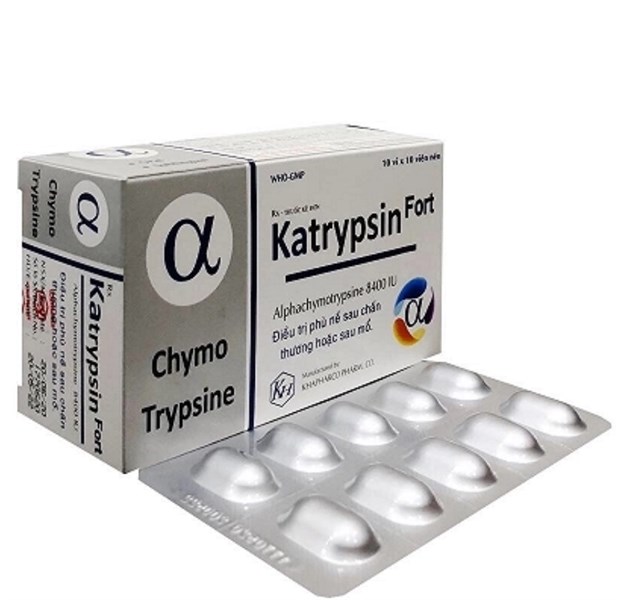 Katrypsin Fort 8400 Iu Khapharco (H/100v)(Vỉ Nhôm)