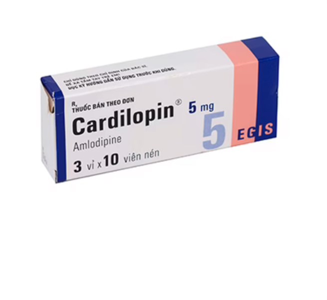 Cardilopin 5mg Egis (H/30v) Amlodipin 5mg