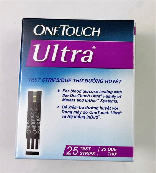 Que test thử đường huyết Onetouch Ultra/ H25que