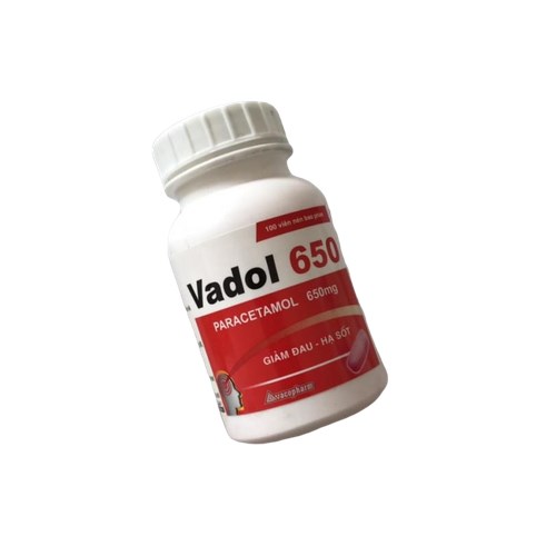 Vadol 650 Vacopharm (C/100v) (Nén) (Đỏ)