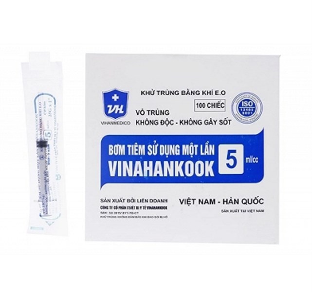 Bơm Tiêm 5cc 25g Vinahankook (H/100c)