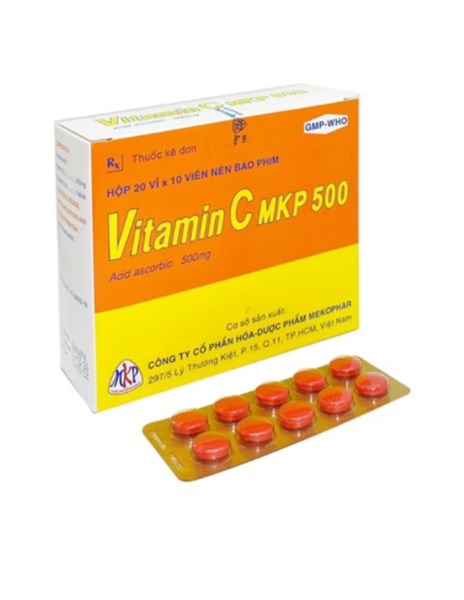 Vitamin C 500mg Tablet Mekophar (h/200v)