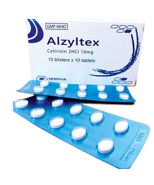 Alzyltex Cetirizine 10mg Mebiphar (H/100v)