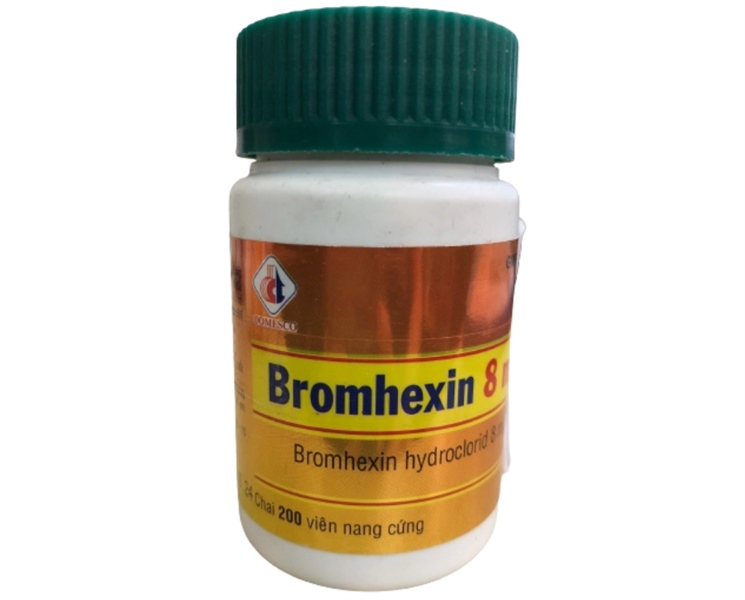 Bromhexin 8mg caps Domesco (c/200viên Nang)
