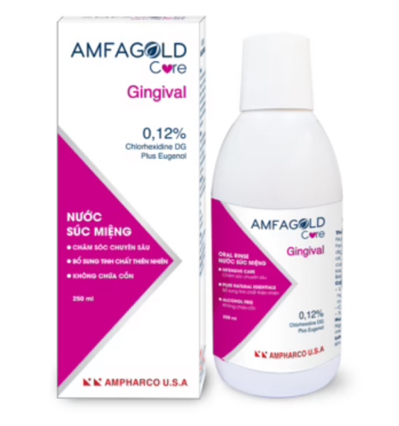 Nước Súc Miệng Amfagold Gingival Ampharco (c/250ml)