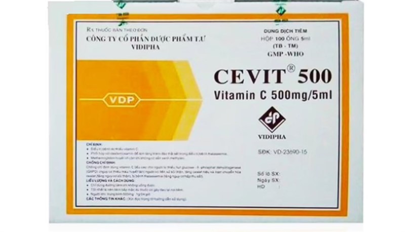 Cevit 500 Vitamin C 500mg/5ml Vidipha (h/100o/5ml)