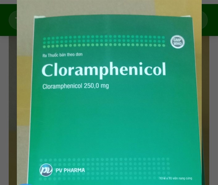 Cloramphenicol 250Mg Phúc Vinh (h/100v)
