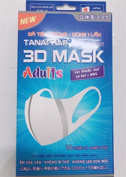 Khẩu trang người lớn 3D mask Adults/H10c