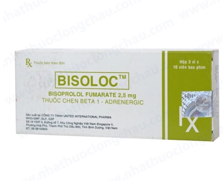 Bisoloc Bisoprolol 2.5mg United (H/30v)