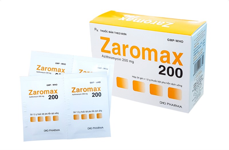 Zaromax Azithromycin 200mg Dhg Pharma (H/24gói)