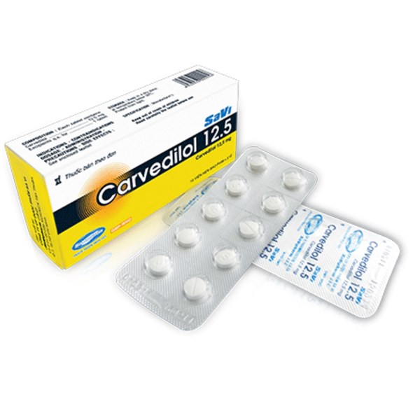 Savi Carvedilol 12.5 Savipharm (H/30 Viên Nén)