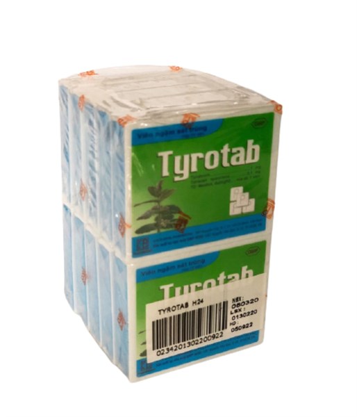 Tyrotab Pharmedic (Lốc/10h/24v)