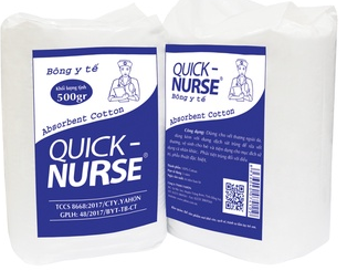 Bông Gòn Y Tế Quick Nurse /G-500gr