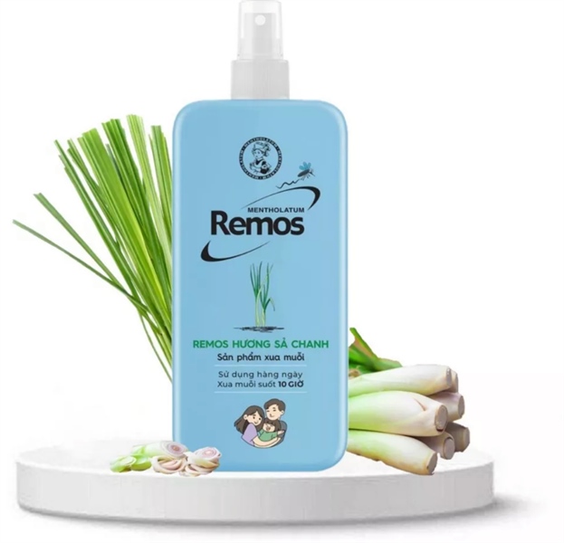Xịt chống mũi Remos hương Sả Chanh Rohto (C/70ml)