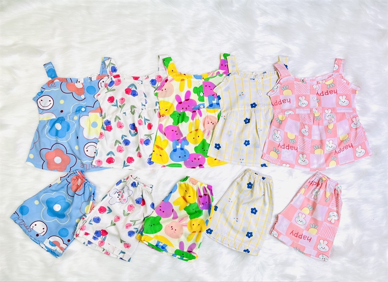 Combô 5 Bộ dây lớn quần đùi bé gái TH2