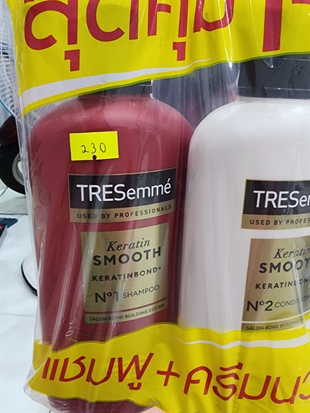 COMBO DẦU GỘI XẢ TRESEMME KERATIN SMOOTH SHAMPOO & CONDITIONER 420 ML.
